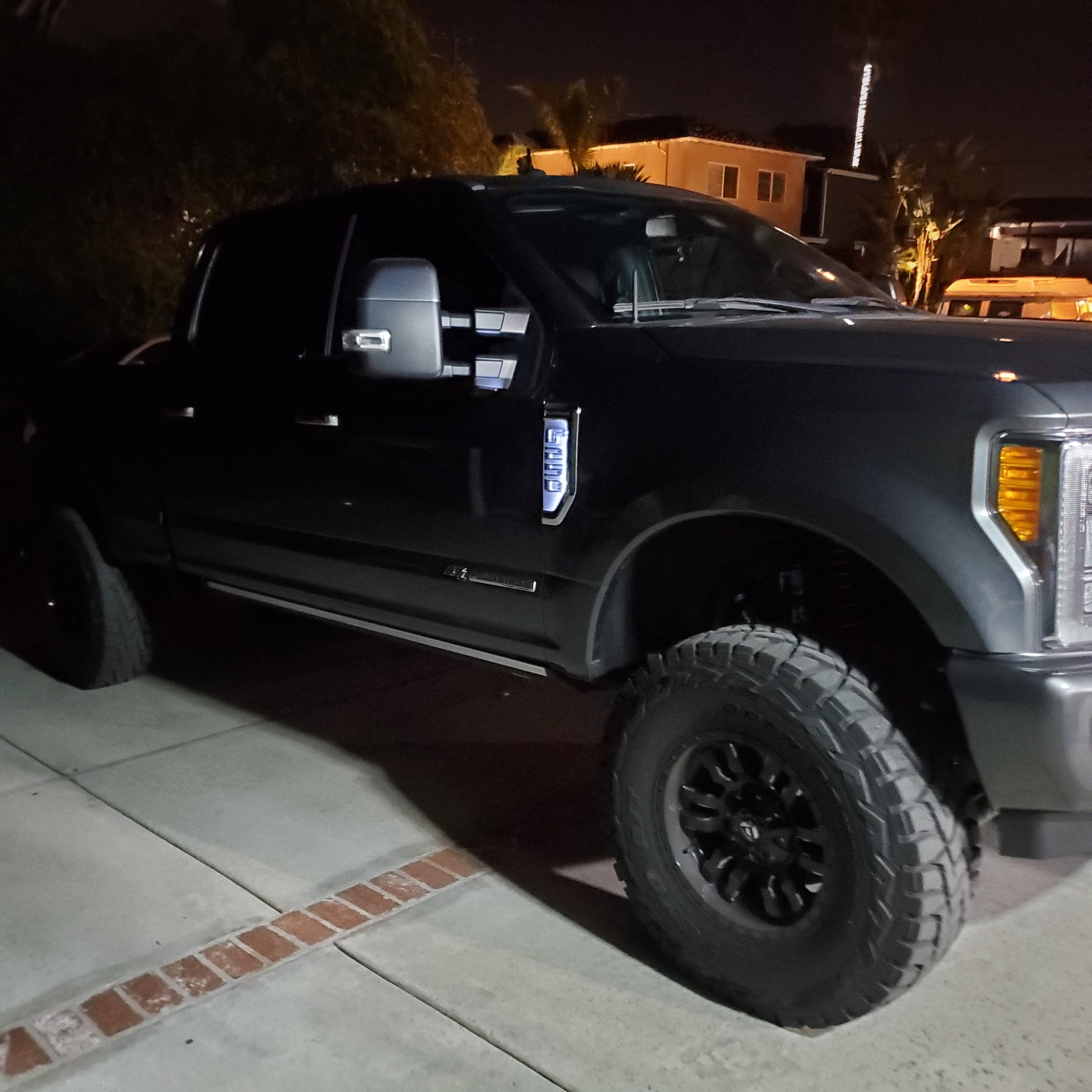 2017 Ford F-250 Platinum Installed LED Background Illumination Kit