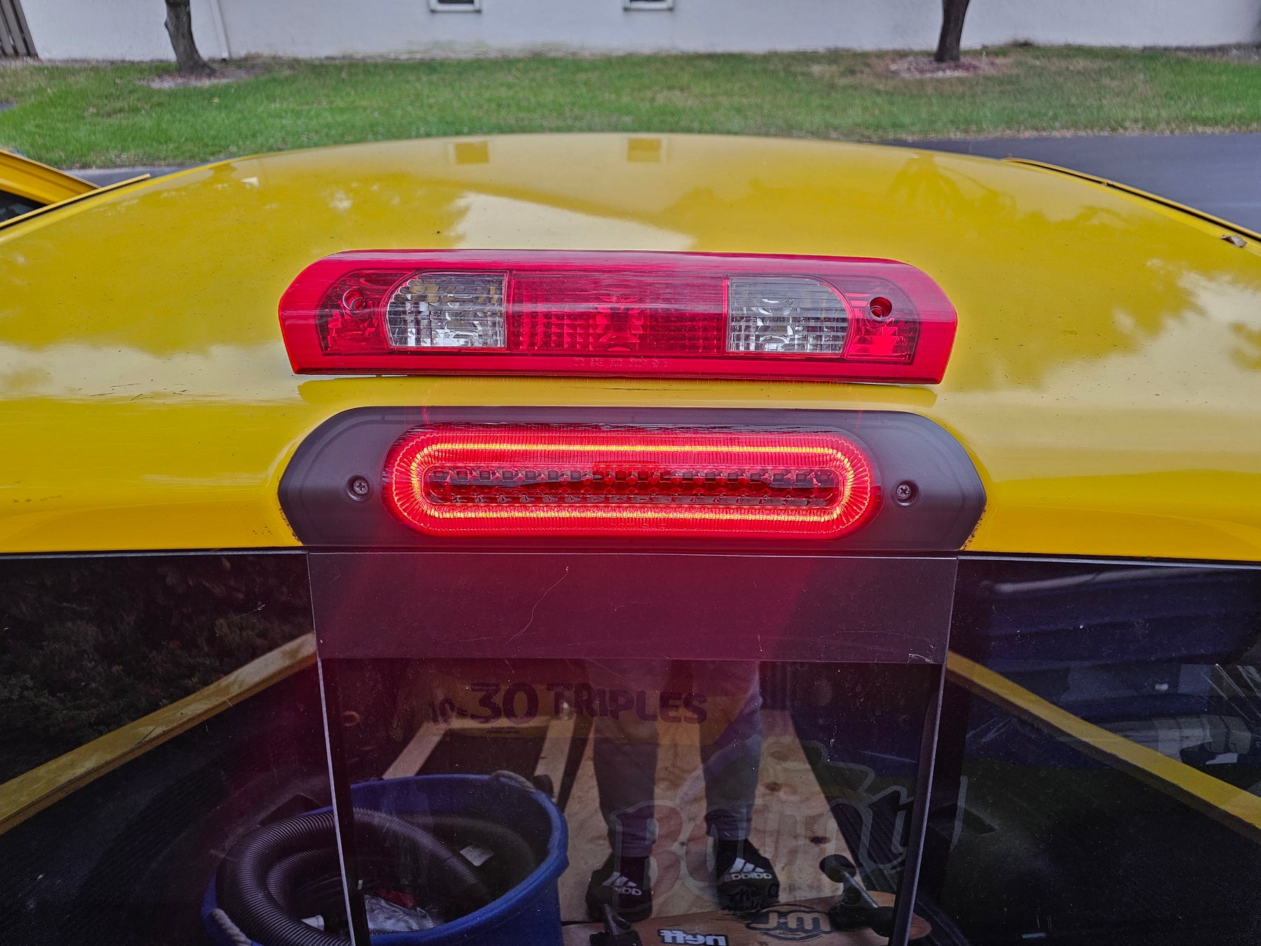 2008 Dodge Ram 1500  Installed Smoked Strobe LED High Mount 3rd Brake Light