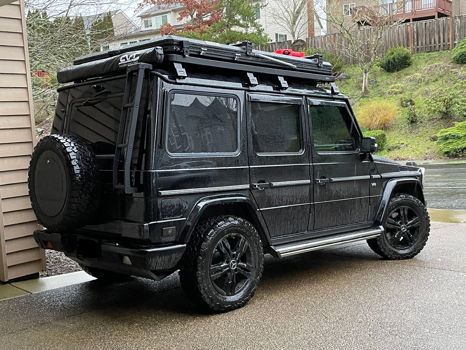 2009 MB G550  Installed Gloss Black Rear Tail Light Cover Lenses