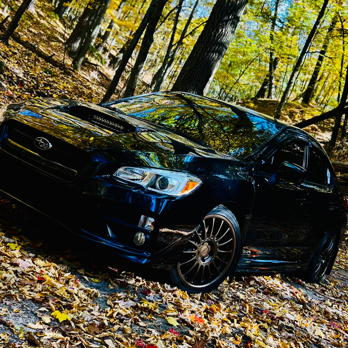 2015 wrx premium   Installed Hood Scoop Mount LED Light Bar Kit