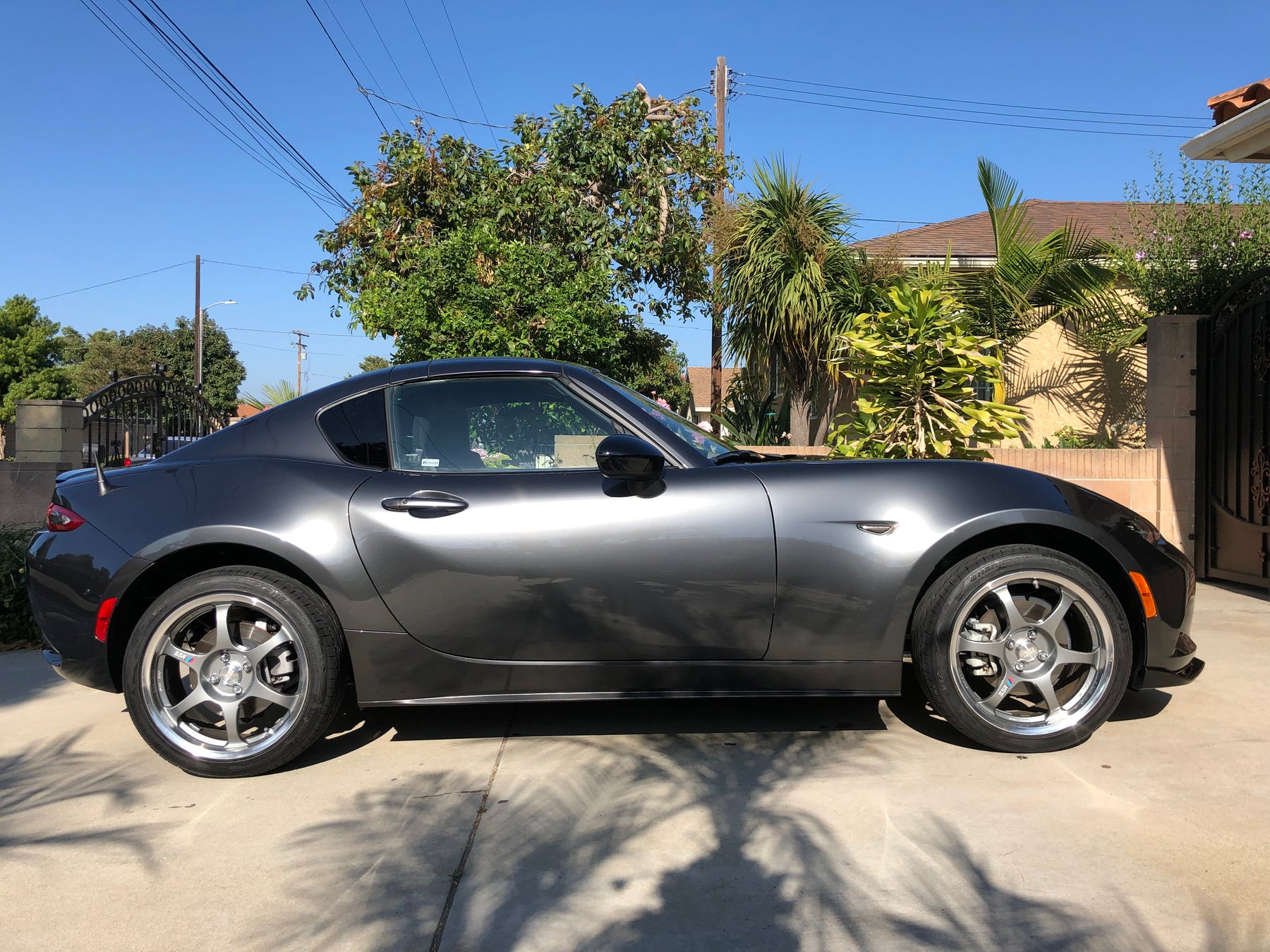 2019 Mazda  MX-5  Installed Smoked Lens Dynamic Sequential Blink/Flow Amber LED Front Side Marker Light Kit