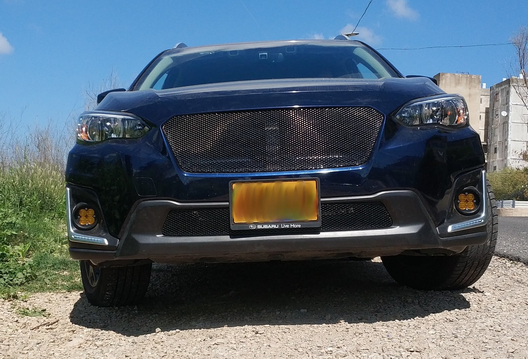 2018+  Subaru Crosstrek XV Installed Clear or Yellow Lens 24W High Power LED Wide Angle SAE Flood Beam Fog Light Kit