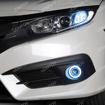 Projector LED Halo Ring Fog Lamps for the Honda Civic 