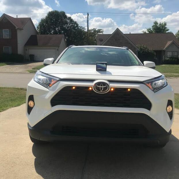 2019 Toyota RAV4 Installed 4pc Raptor Style 3W High Power LED Grille Lighting Kit