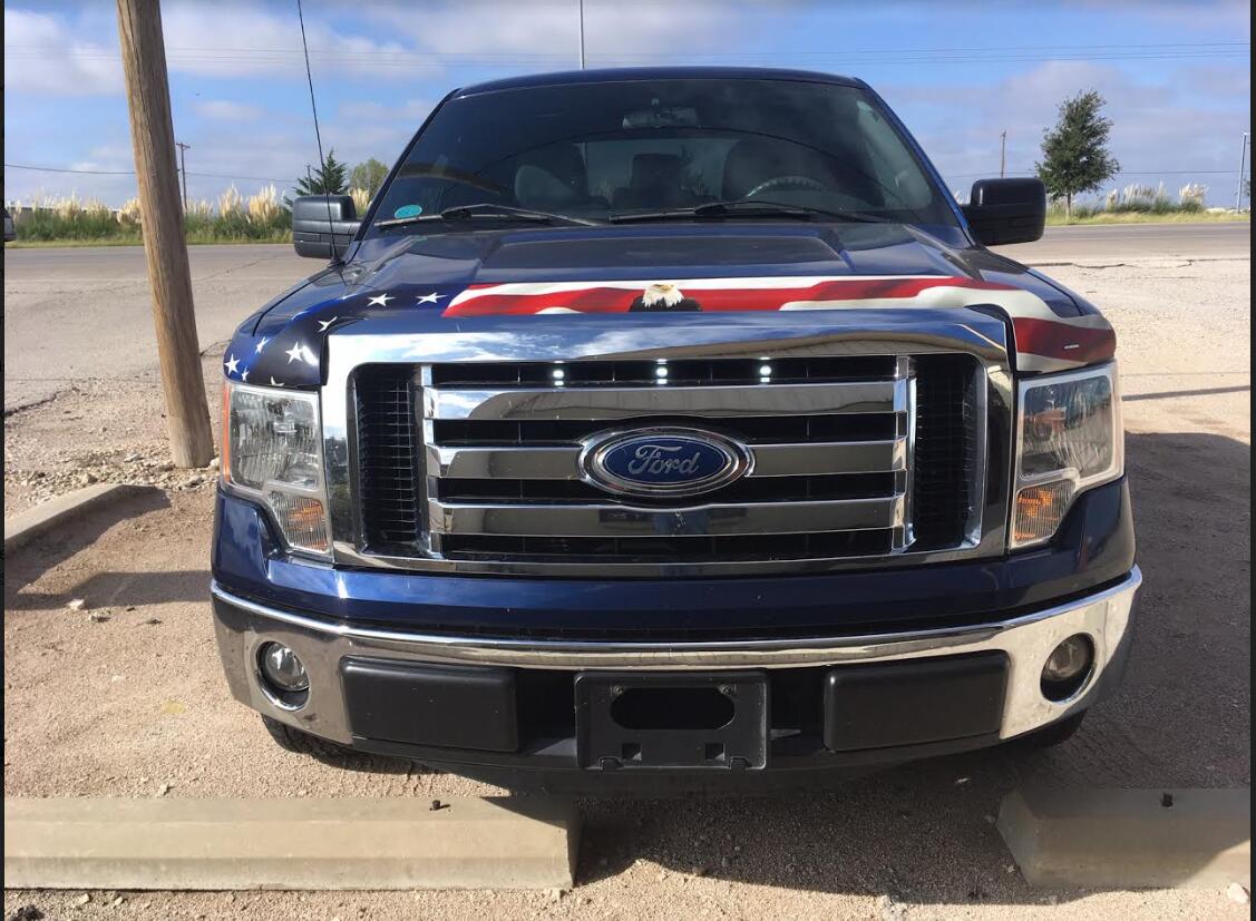 2012 Ford F150 Installed SVT Raptor Style LED Grille Lighting Kit