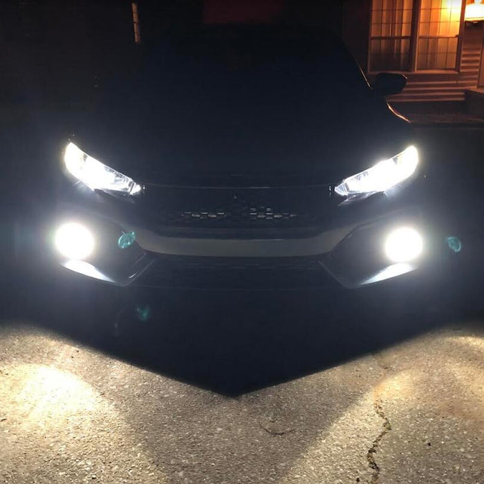 2017 Honda Civic  Installed High Power LED Headlight Bulbs