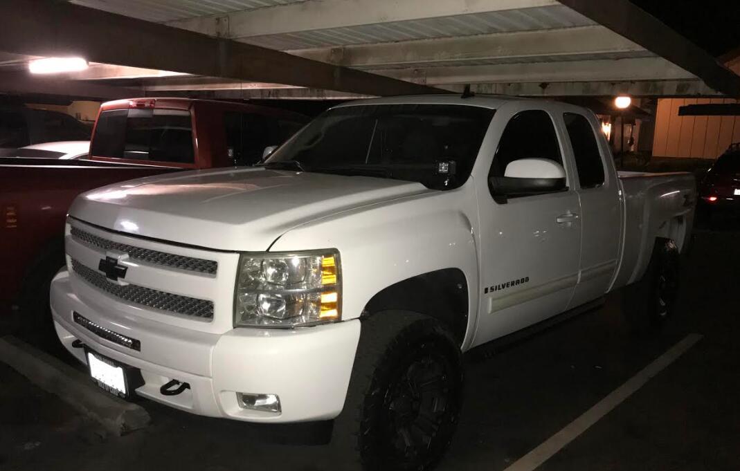 2009 Chevy Silverado Installed A-Pillar LED Pod Light Kit