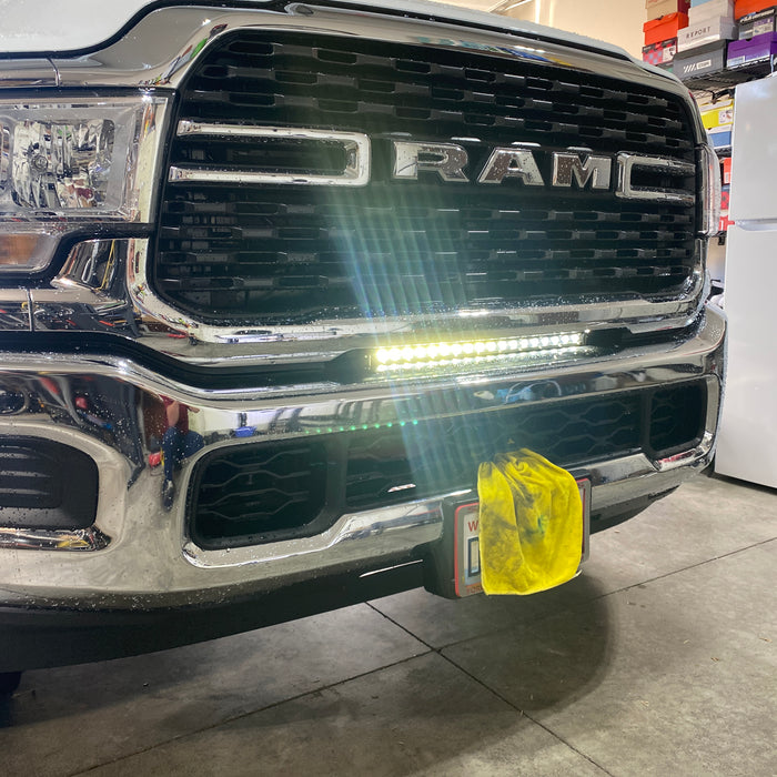 2022 Ram 2500 6.4L  Installed Grille Gap Mount 20-Inch LED Light Bar Kit