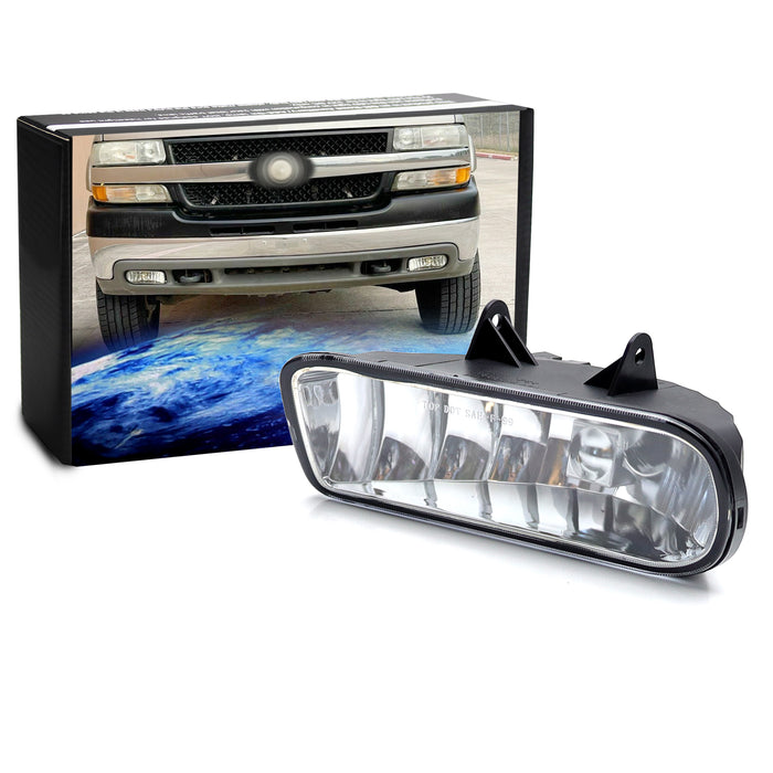 LH Spare Clear Lens Halogen Fog Light w/ Bulb For Chevy 1500 2500 Suburban Tahoe