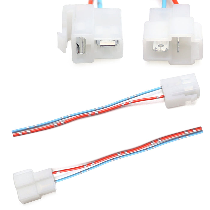 2-Pin Male/Female Plug Adapters For Car Alternator Power Window Regulator, Motor