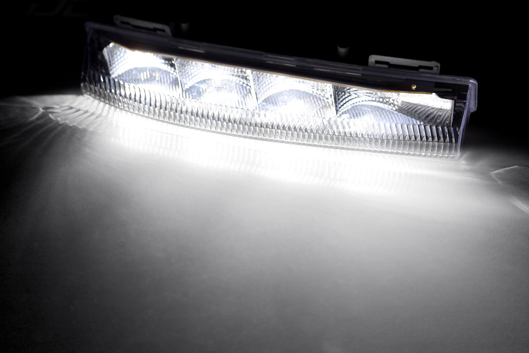 White OE-Spec LED Daytime Running Light Bars For Mercedes W204 W212 R172 C E SLK