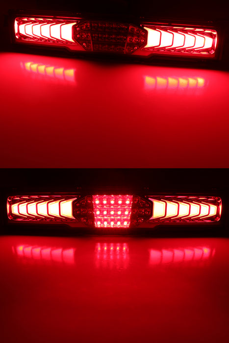 Clear Lens w/Red Inside Full LED Rear Fog Light Kit For 22+ Subaru BRZ Toyota 86