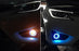 Pair 75mm Ultra Blue LED Headlamp/Fog Retrofit Decoration Halo Ring Lighting Kit