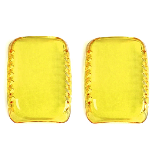 Yellow LED Pod Fog Light Shield Covers For Ford 21+ F150 Raptor, Bronco Raptor