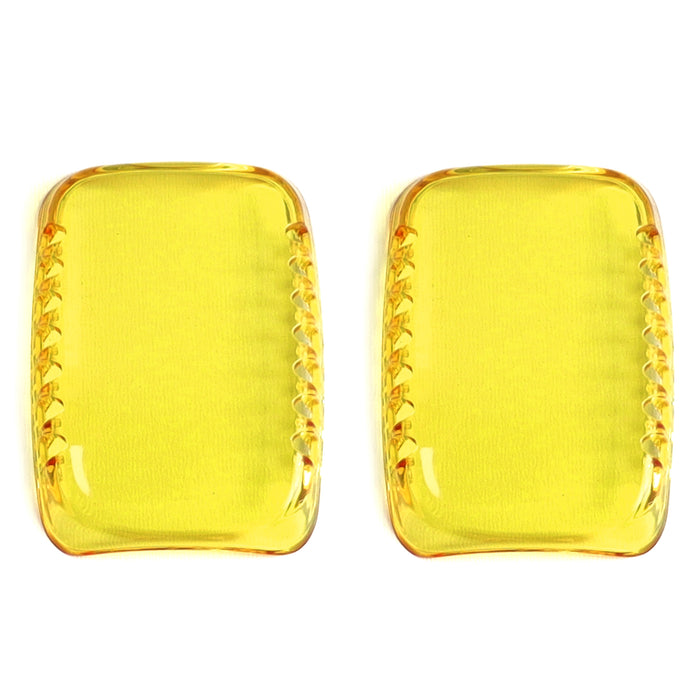 Yellow LED Pod Fog Light Shield Covers For Ford 21+ F150 Raptor, Bronco Raptor