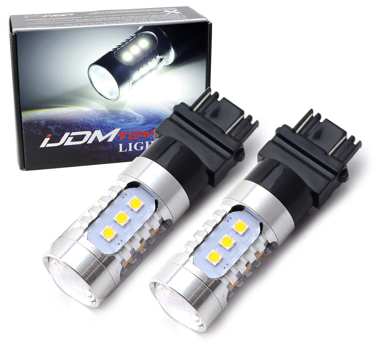 Xenon White 3157 T25 LED Replacement Bulbs Replace 3057 3155 3156 3356 3357 3457