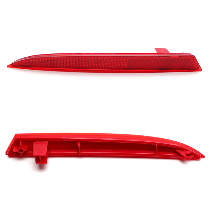 OE-Spec LH/RH Red Lens Rear Bumper Reflectors For 2013-2015 Honda Accord Sedan