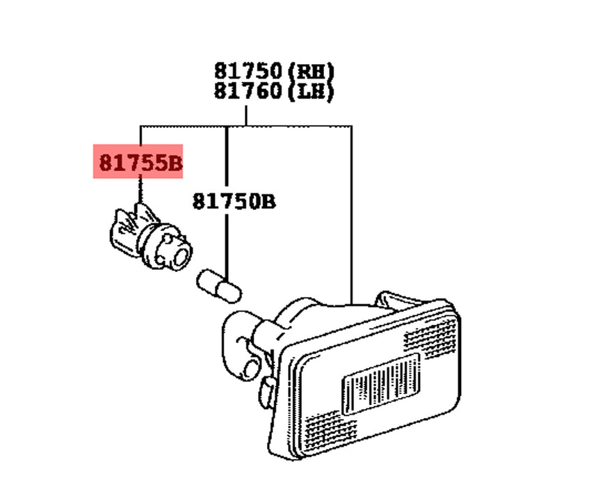 OE-Spec 168 Headlamp/Taillight Clearance Parking Light Sockets For Toyota Lexus