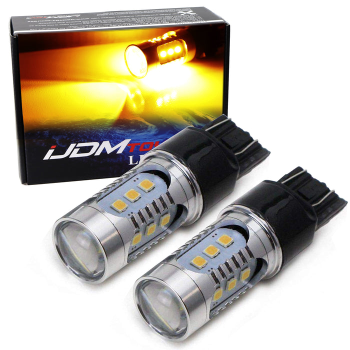 Amber Yellow 7443 T20 LED Replacement Bulbs Replace 7440 7443 7441 7444 992 W21W