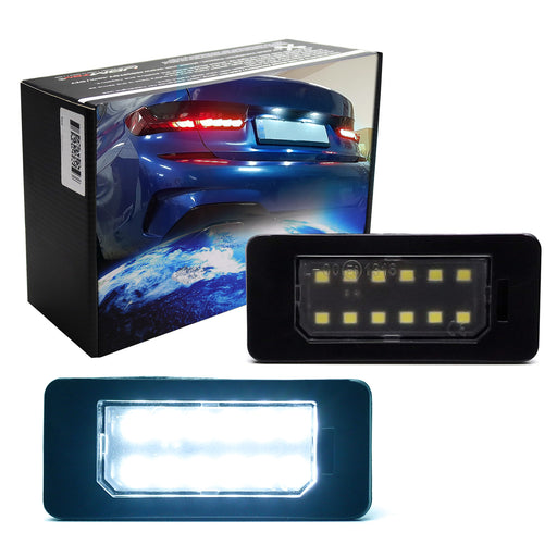 Ice Blue 12-SMD LED License Plate Lights For BMW Gxx G20 G30 3 5 Series G05 X5