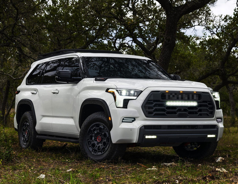 Bumper Filler White/Amber Sequential Switchback LED DRL For 23-up Toyota Sequoia