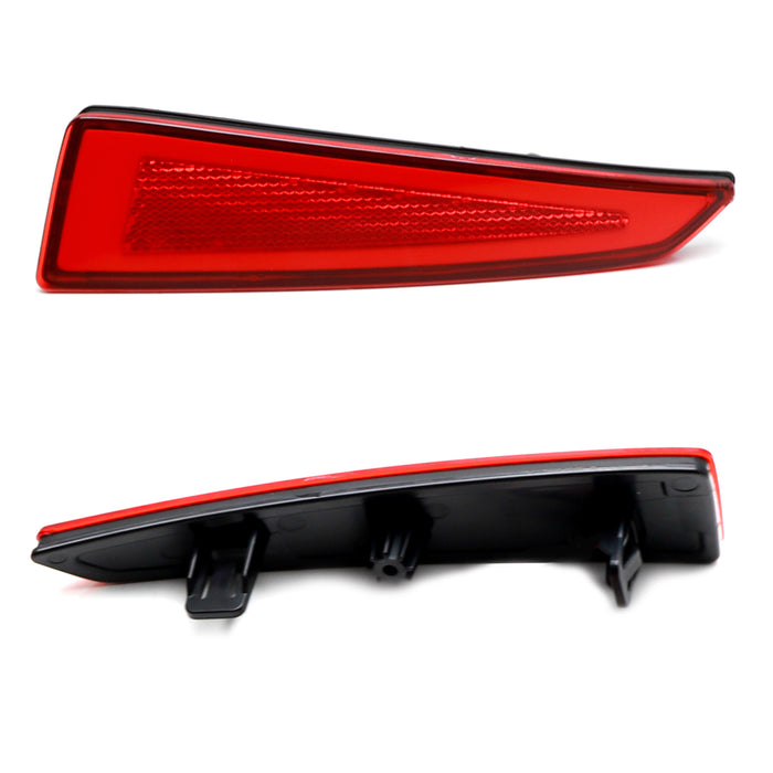 2-Layer Design Red Rear Bumper Reflector Lenses For Lexus 2015-21 RX350 RX450h