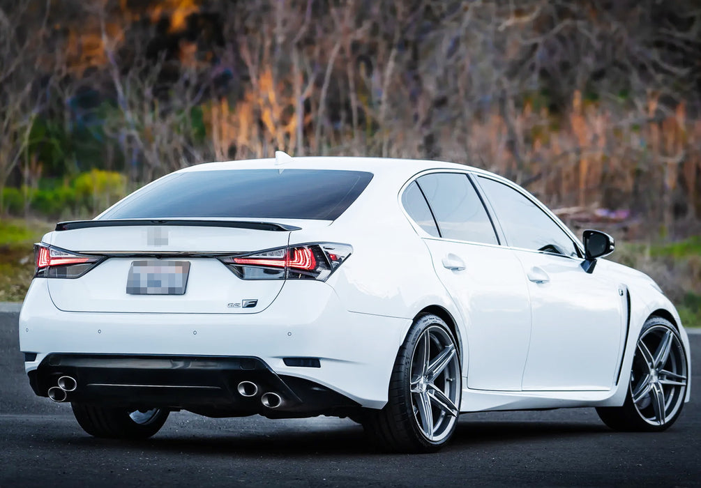 Black-Out Smoked Rear Bumper Reflector Lenses For Lexus 2013-18 ES, 2013-20 GS