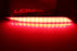 Dark Red Lens Full LED Rear Bumper Reflector Light Kit For Tesla 2020-up Model Y