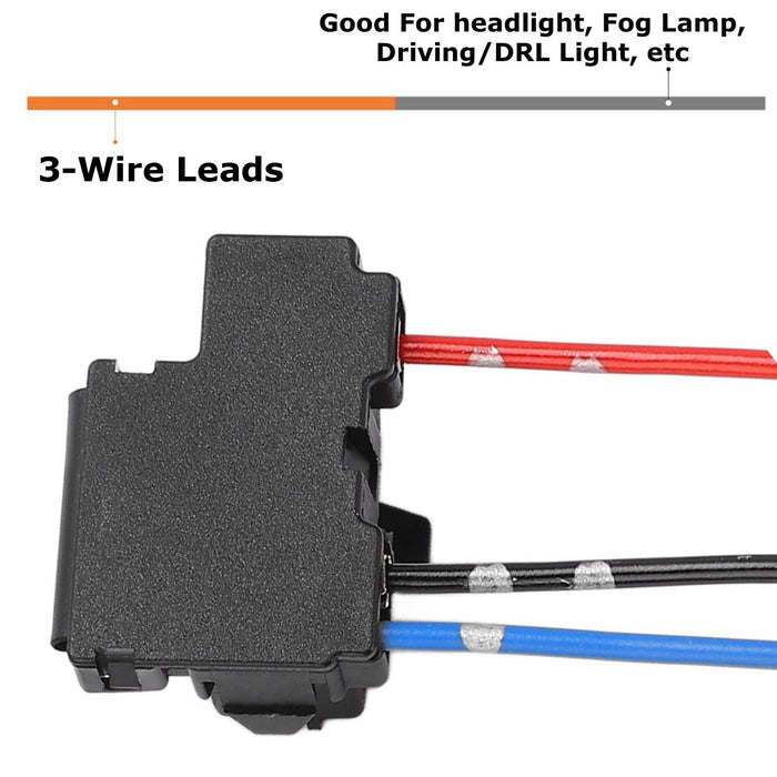 OE H4 Female Adapters Wiring Harness Sockets For Headlights or Fog Lights Use