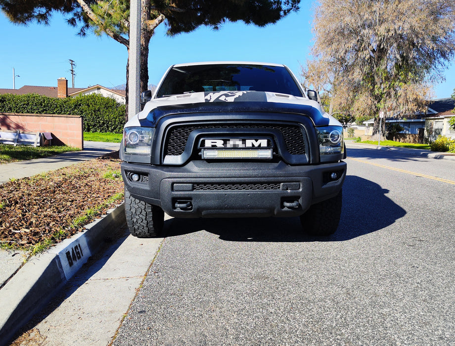 Grille Mount 21" LED Light Bar Kit w/Brackets + Relay For 2015-18 RAM 1500 Rebel