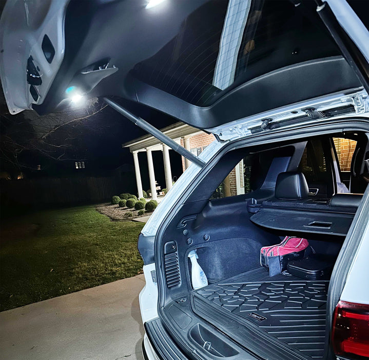 White Full LED Trunk Cargo Liftgate Upper Dome Lights For Grand Cherokee Durango