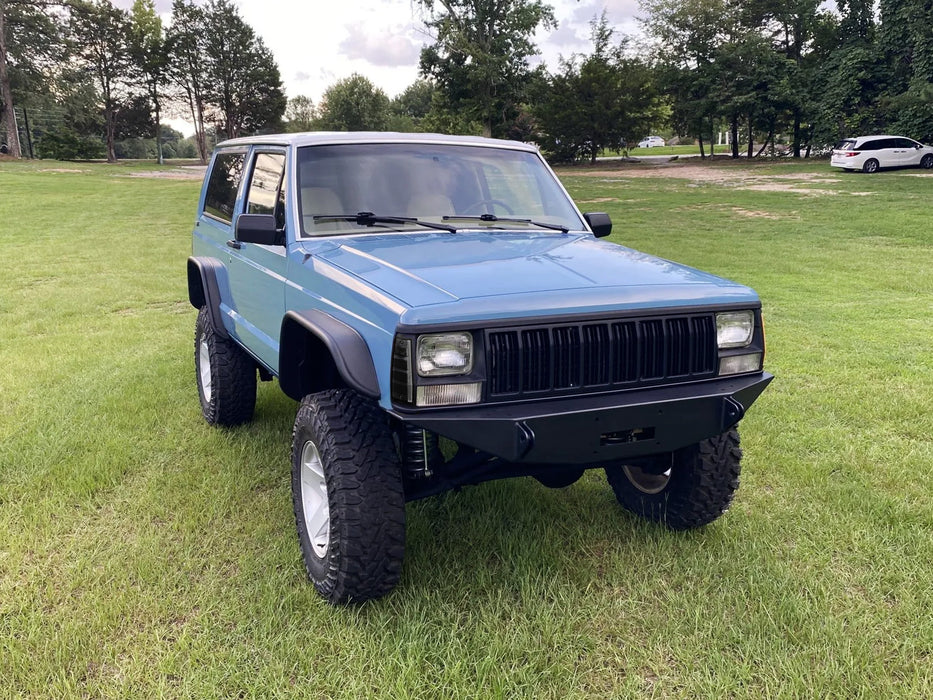 Smoke Lens White Full LED Front Vertical Side Markers For Jeep 84-96 Cherokee XJ