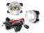 OE-Spec Clear Fog Lamps + White LED, Relay/Switch Combo For Dodge Jeep Chrysler