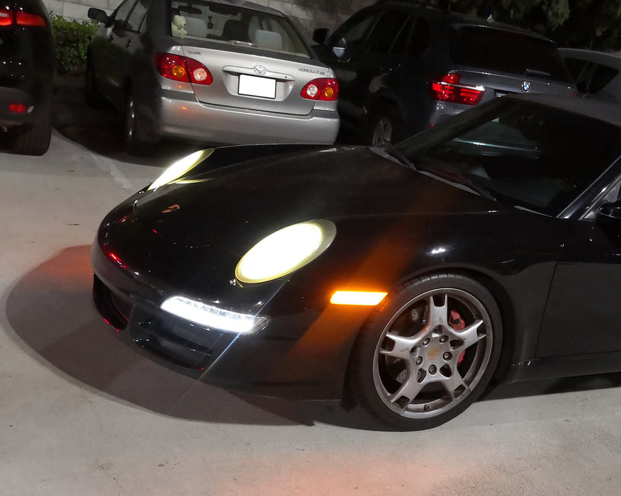 Euro Smoke Full LED Sequential Blink Side Markers For Porsche Cayman/Boxster/911