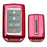 Red Full Coverage TPU Cover Case For Jeep 22+ Grand Cherokee, Wagoneer Key Fob