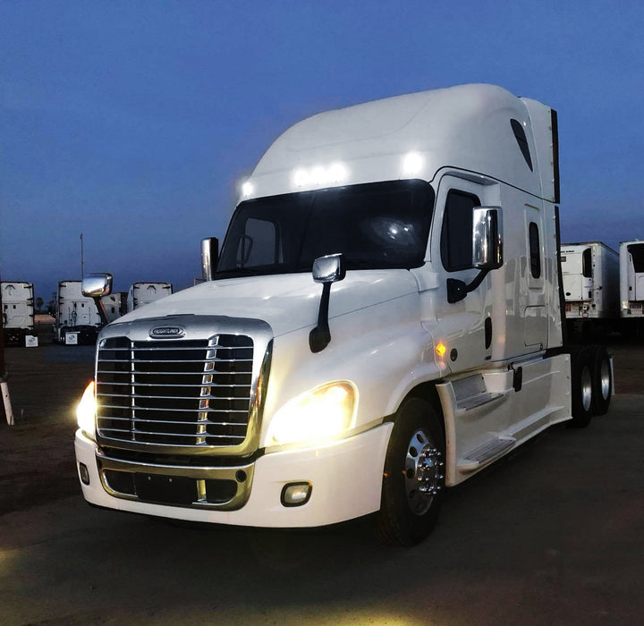 5pc Smoke Lens White Full LED Cab Roof Light Kit For 08-14 Freightliner Cascadia