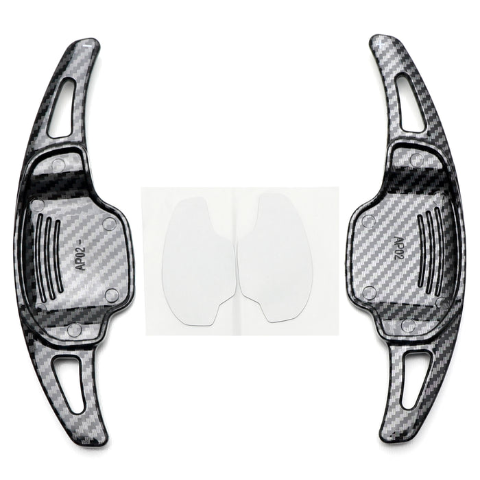 Twill-Weave "Carbon" Pattern Larger Steering Wheel Paddle Shift For Chevy Camaro