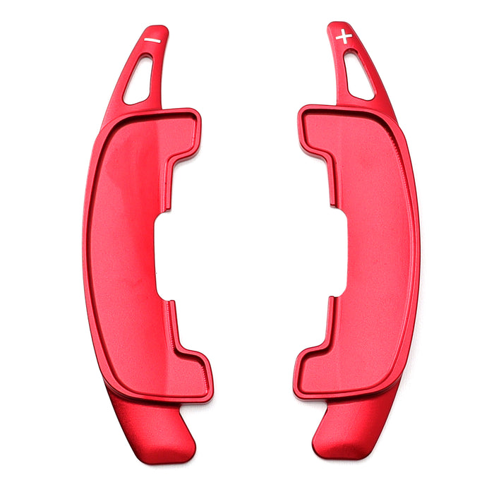 Red CNC Aluminum Larger Paddle Shifters For LR Defender Range Rover, New Jaguar