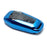 Chrome Blue TPU Key Fob Case For Ford or Lincoln 4/5-Button Intelligent Keyless