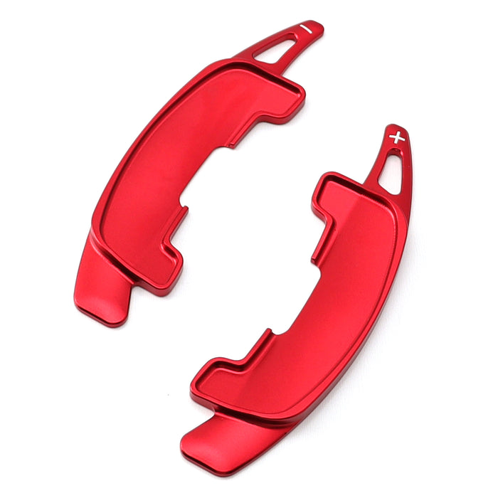 Red CNC Aluminum Larger Paddle Shifters For LR Defender Range Rover, New Jaguar