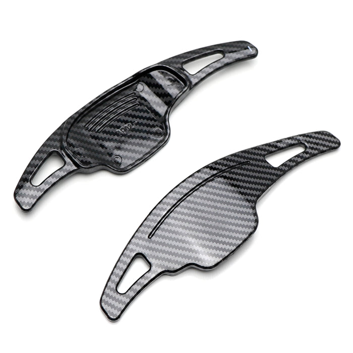 Twill-Weave "Carbon" Pattern Larger Steering Wheel Paddle Shift For Chevy Camaro