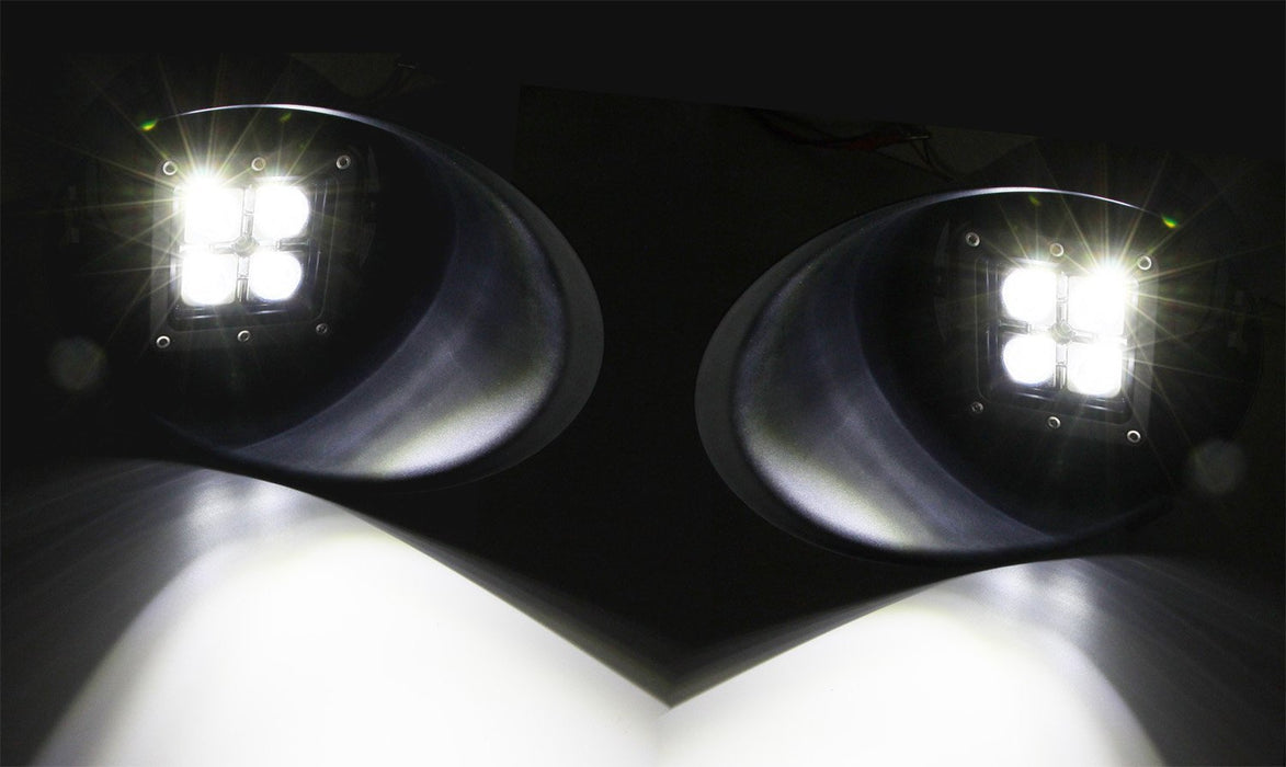 40W CREE LED Pods w/ Foglights Location Bezel Covers, Wirings For 2007-13 Tundra