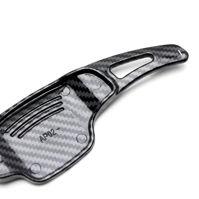 Twill-Weave "Carbon" Pattern Larger Steering Wheel Paddle Shift For Chevy Camaro