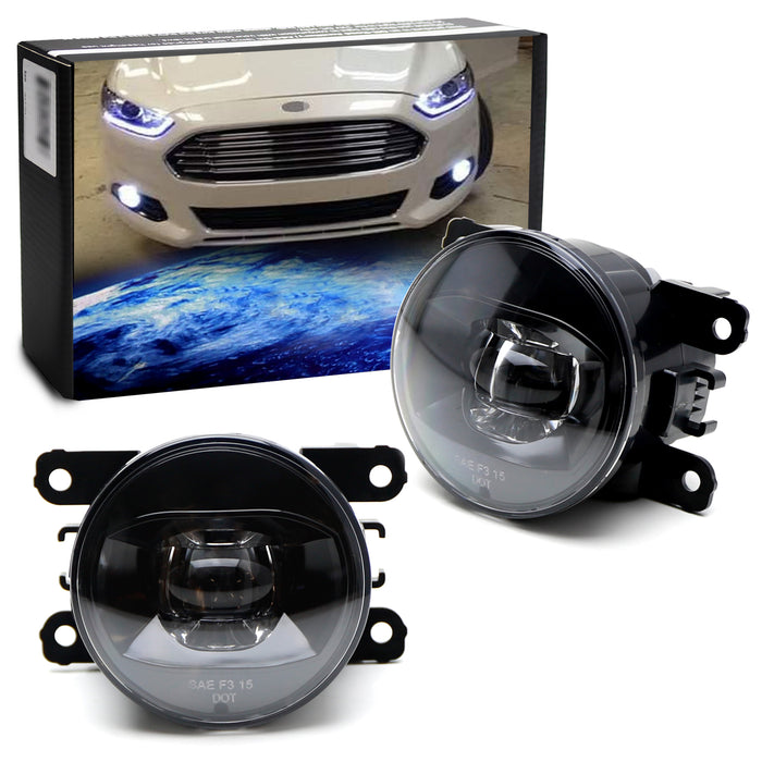 18W High Power 6-LED Fog Light Lamps w/ LED Halo Rings For Scion FRS Subaru BRZ