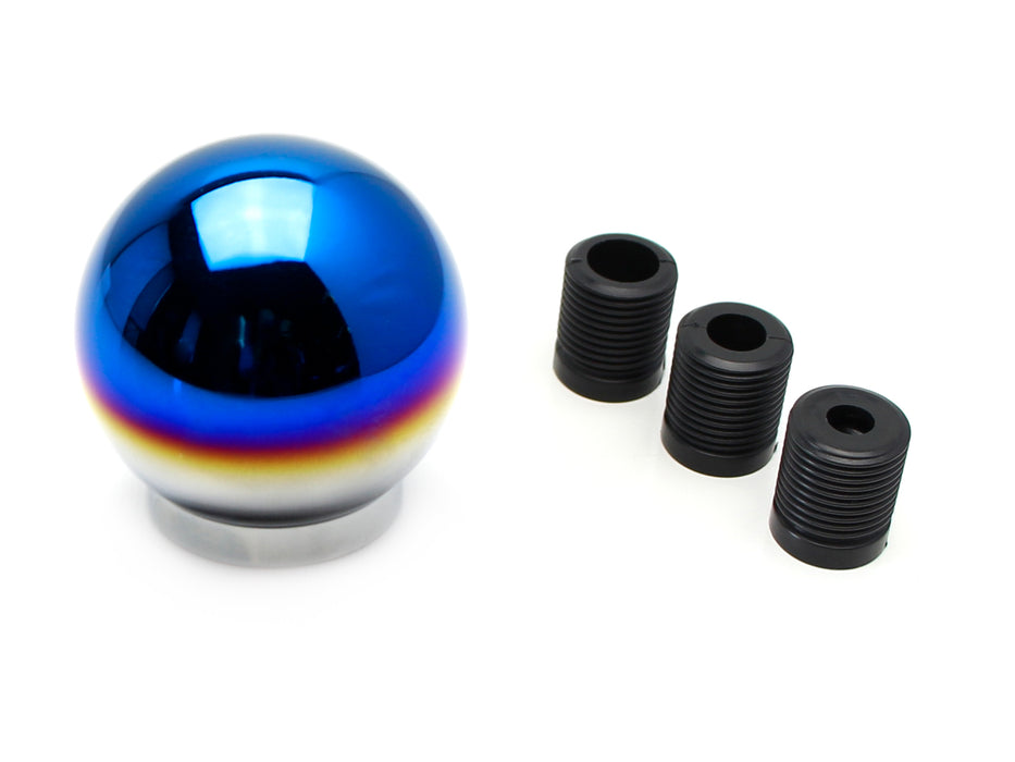 JDM Neo Chrome Round Shift Knob Fit For Acura Honda Mazda Nissan Toyota, etc