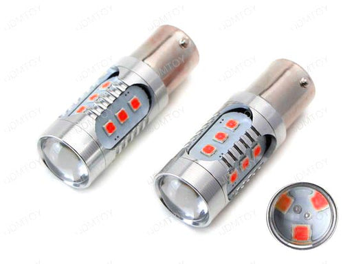 Super Red 15-SMD 1157 P21/4W LED Bulbs For Car Taillight Brake/Running Lights