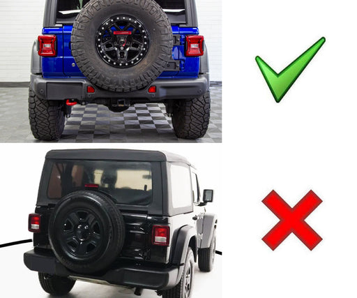 Smoked Lens Full LED Rear Bumper Reflector Light Kit For 18-up Jeep Wrangler JL