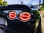 Smoke Lens Full LED Halo/Laser Tail Lights w/Hyper Flash Bypass For C5 Corvette