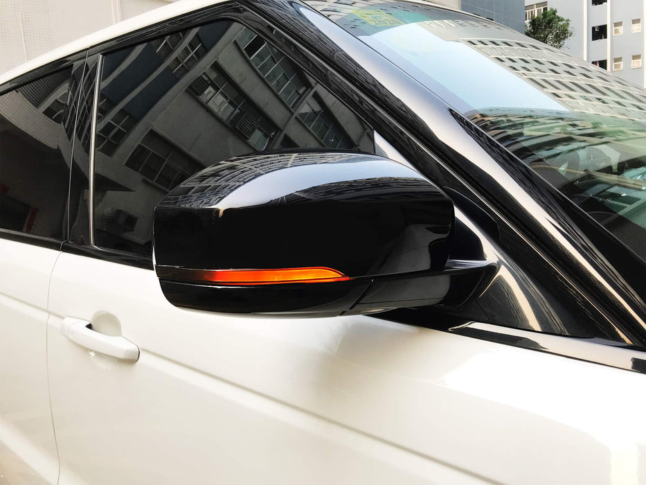 Smoked Lens Side Mirror Sequential Blink Turn Signal Light For 13-18 Range Rover