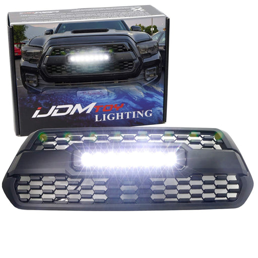 TRD Pro Grill Center Fit 80W CREE LED Light Bar Kit For 2016-2023 Toyota Tacoma